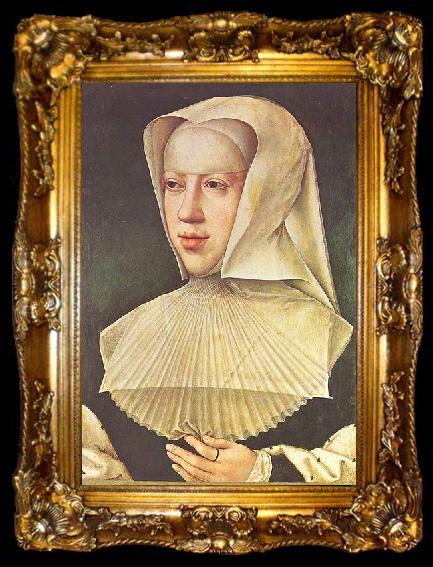 framed  Bernard van orley Portrait of Margaret of Austria, ta009-2